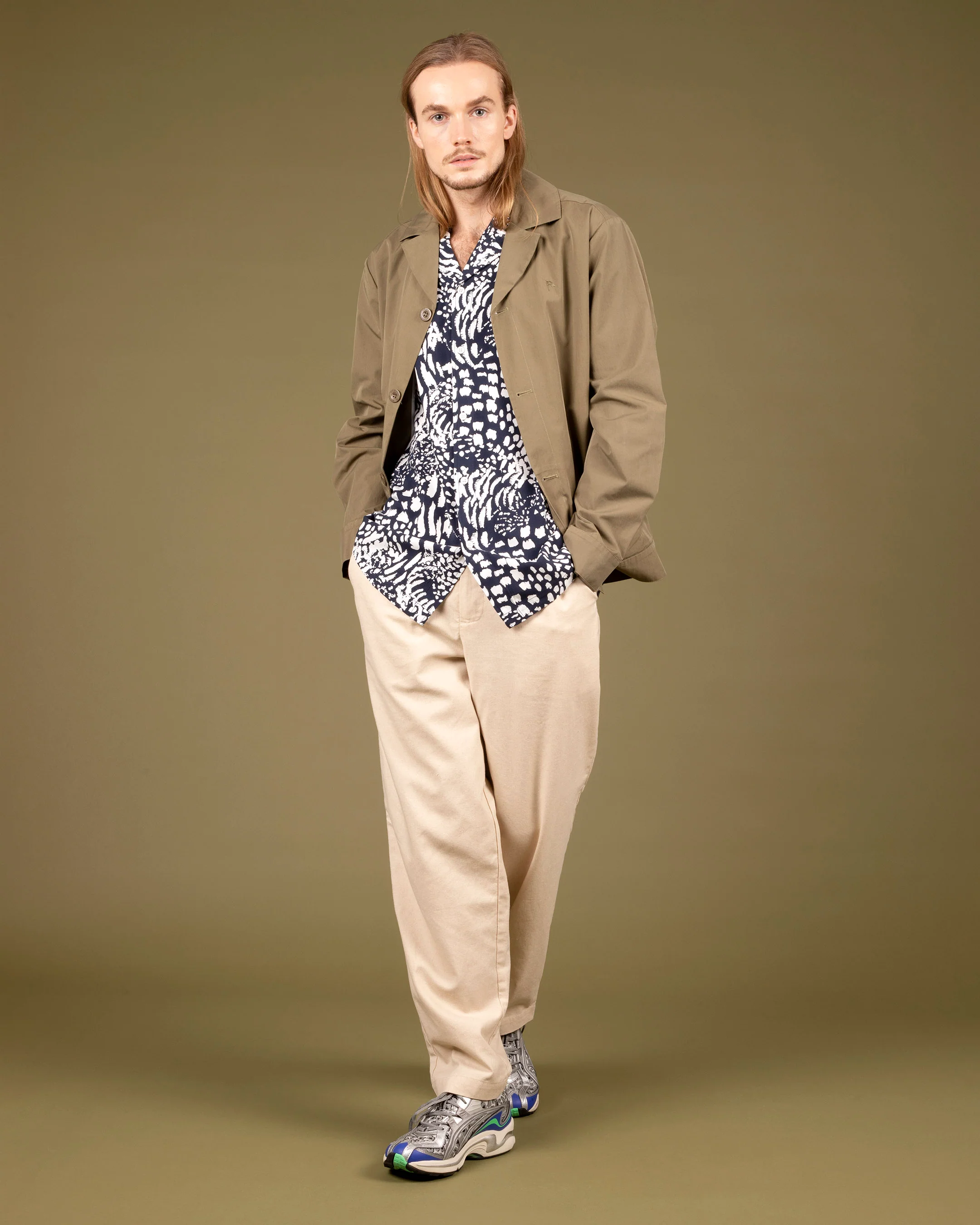 Blended Cotton Blazer Jacket - Image 3