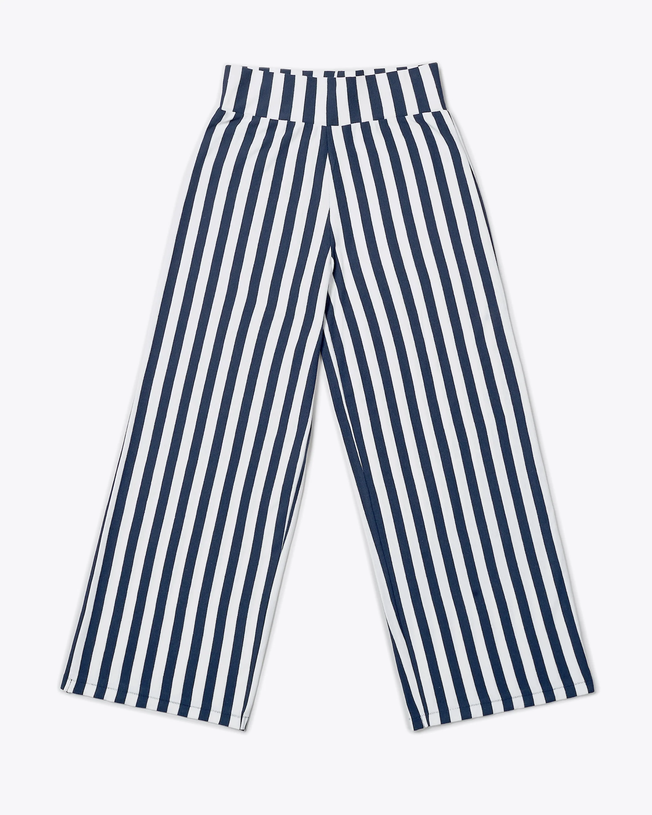 Cotton Piqué Wide Leg Pants - Image 5