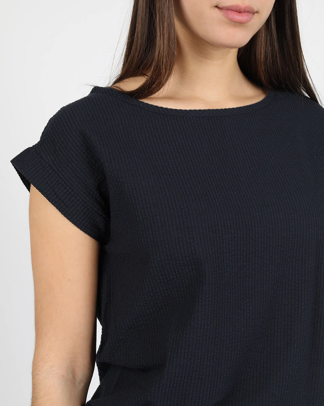 Cotton Seersucker T-Shirt - Image 3