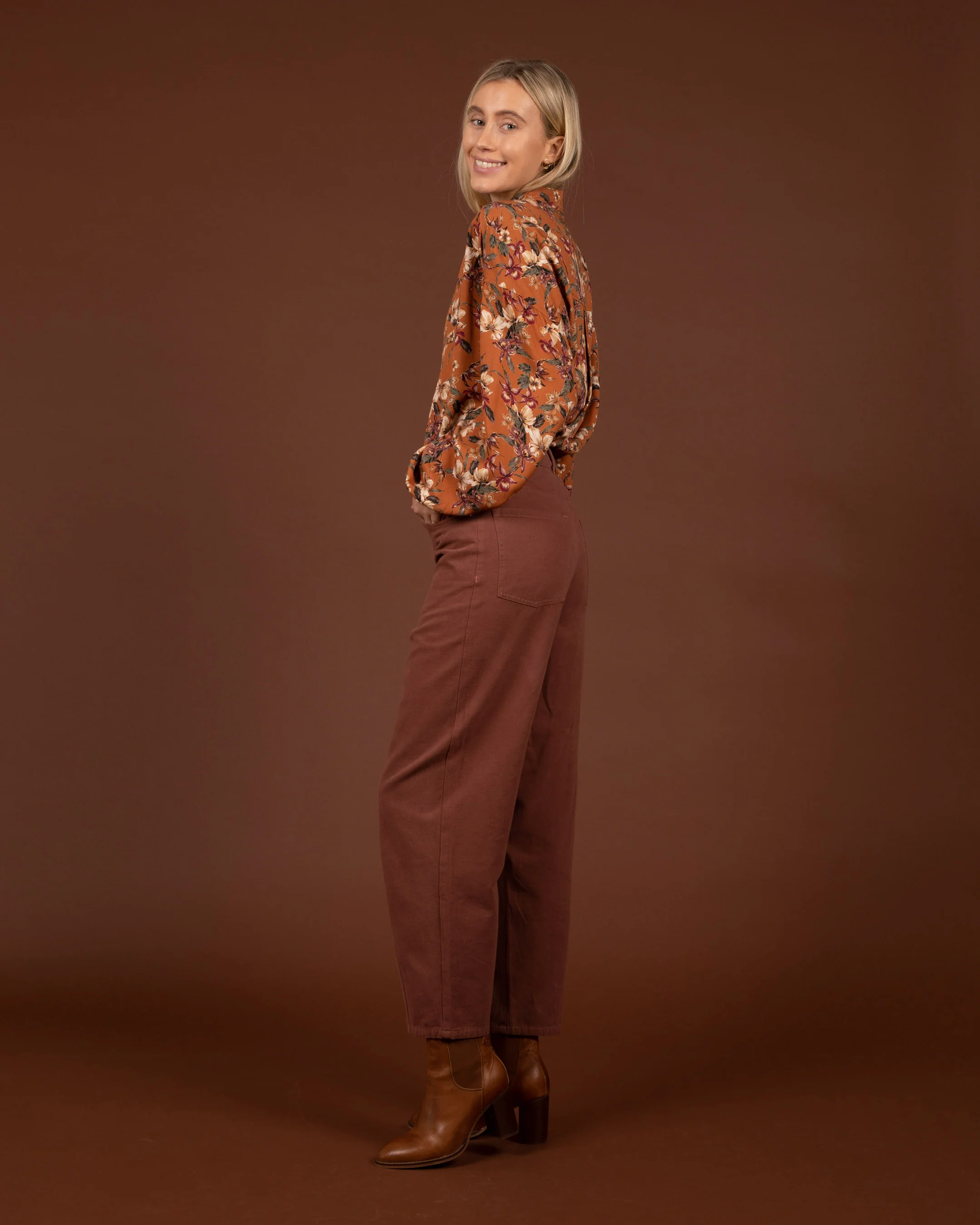 Cotton Flannel 5-Pocket Pants - Image 3