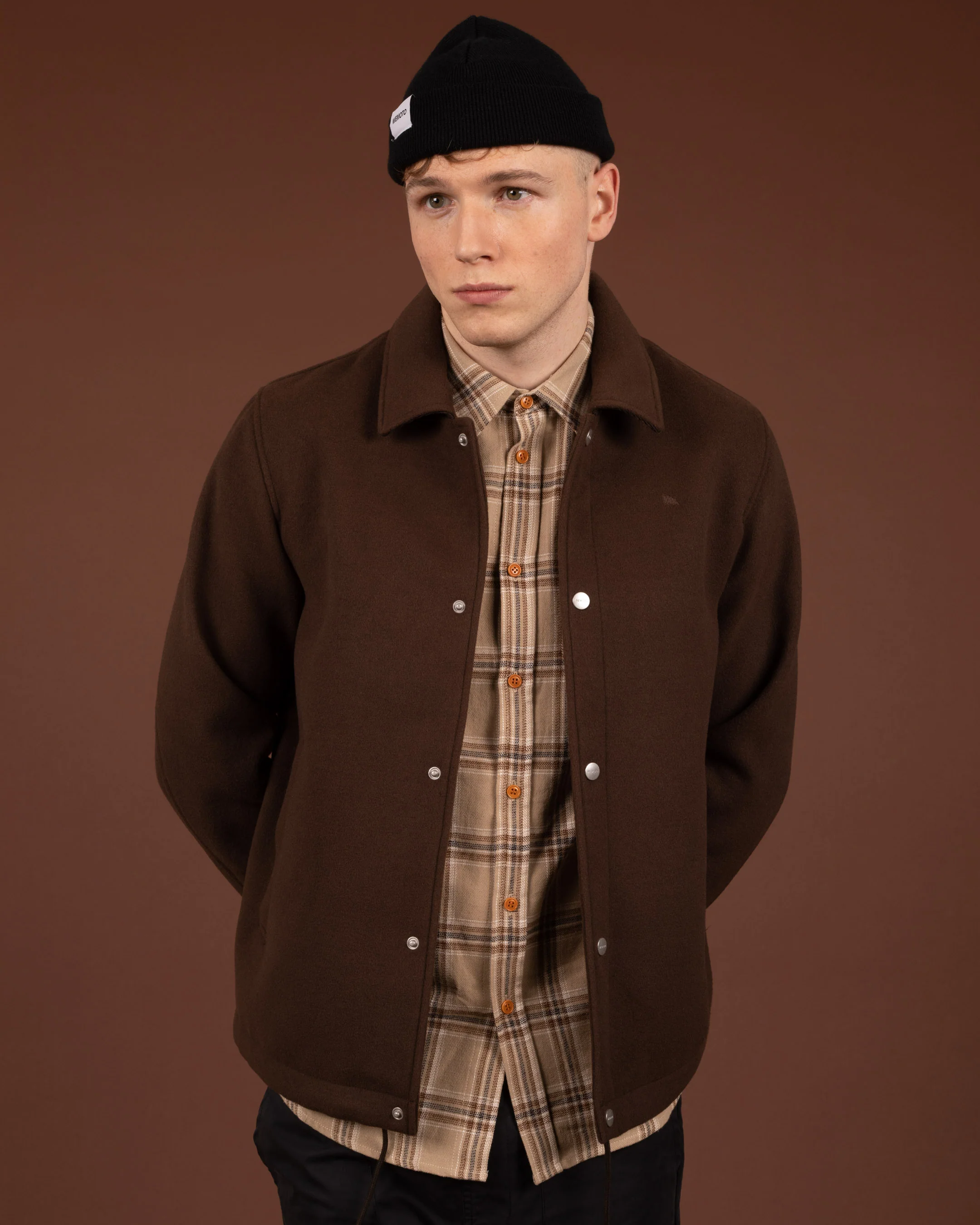 Vegan Felt Coach Jacket - Image 5