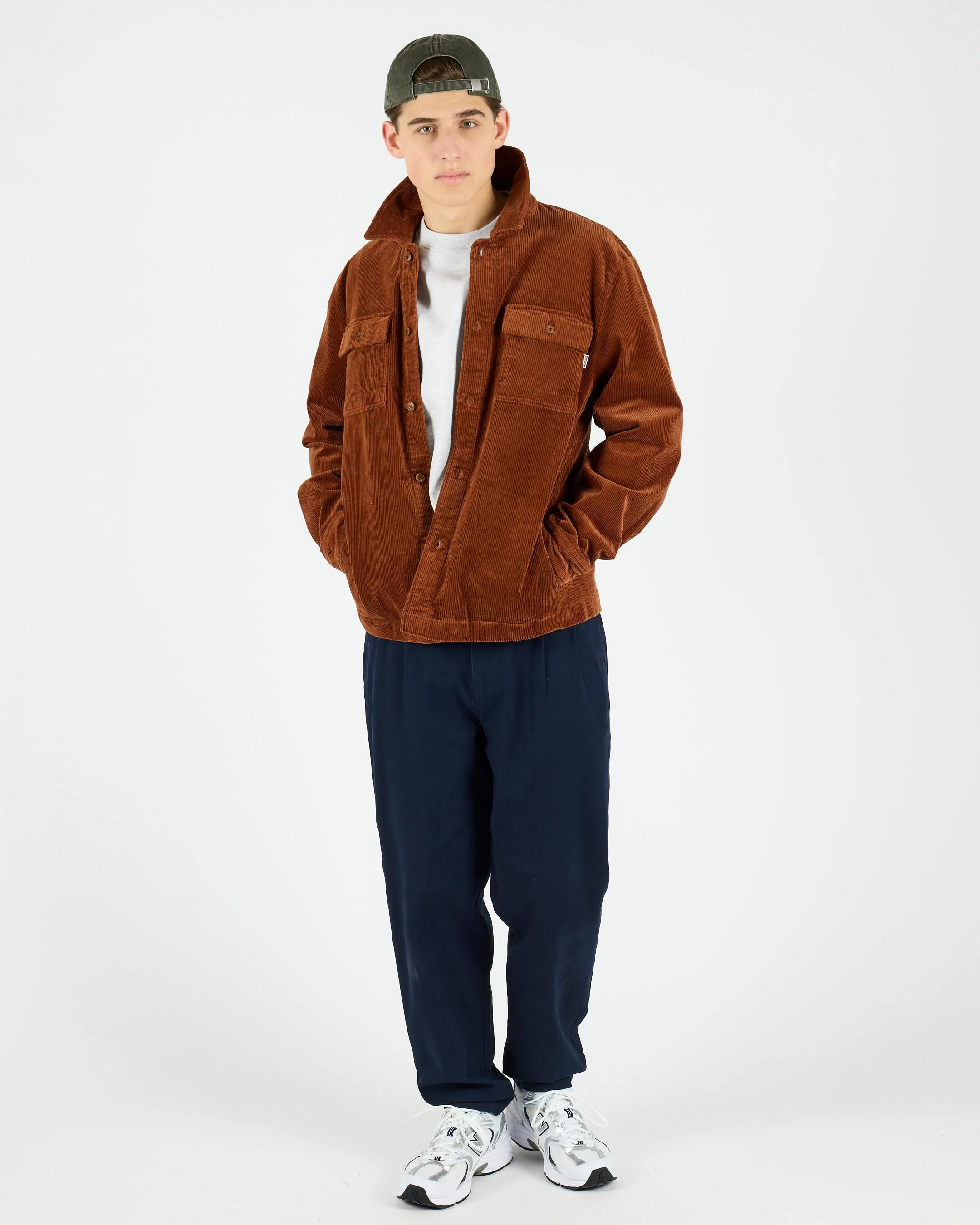 Cotton Corduroy Worker Over Shirt - Image 5