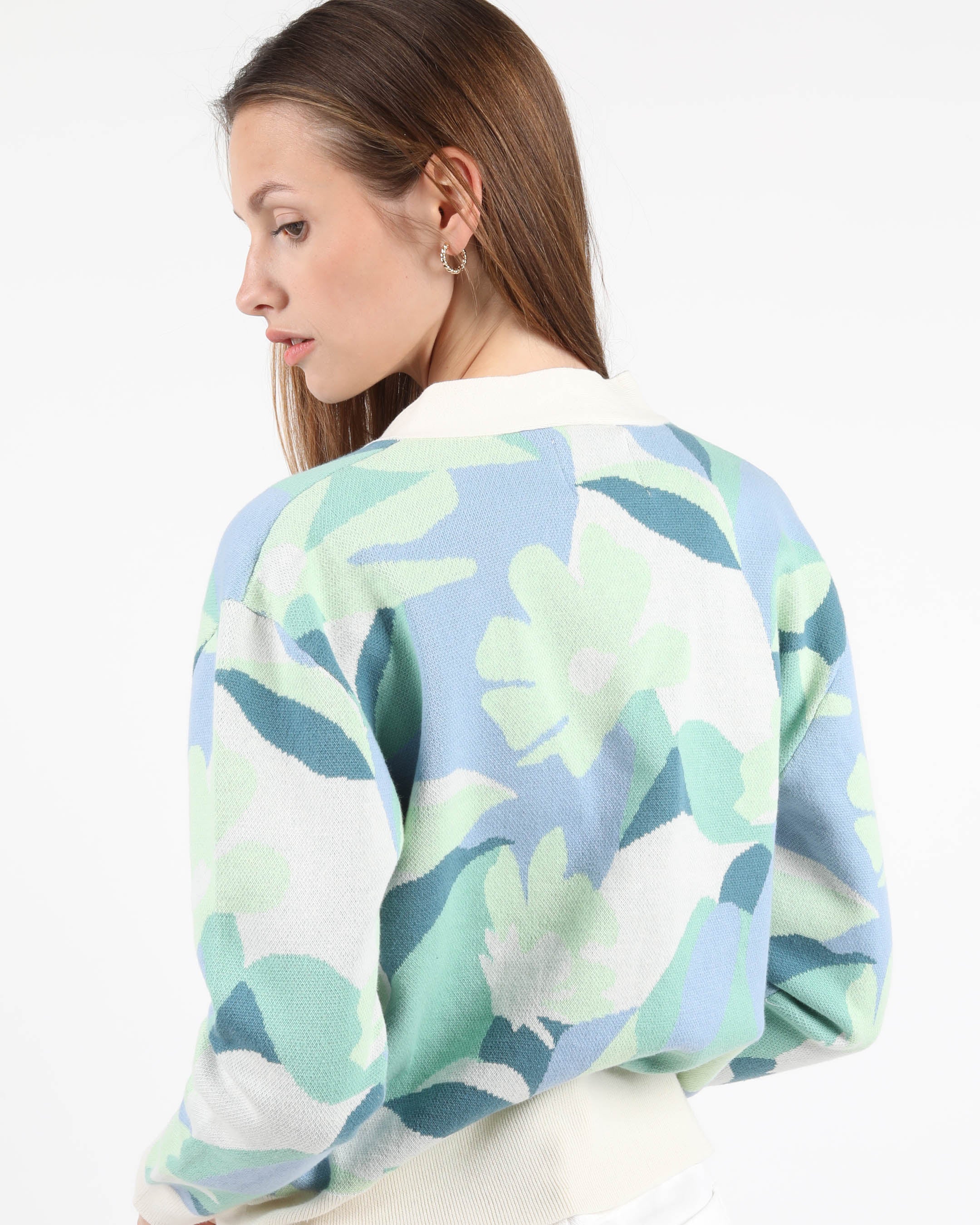 Jacquard Knit Cardigan - Image 4