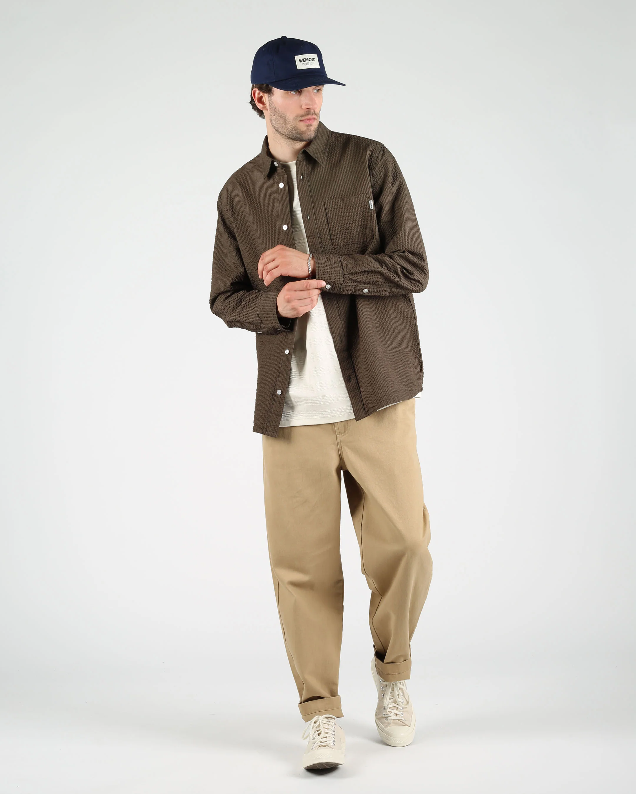 Cotton Seersucker Button Down Shirt - Image 4