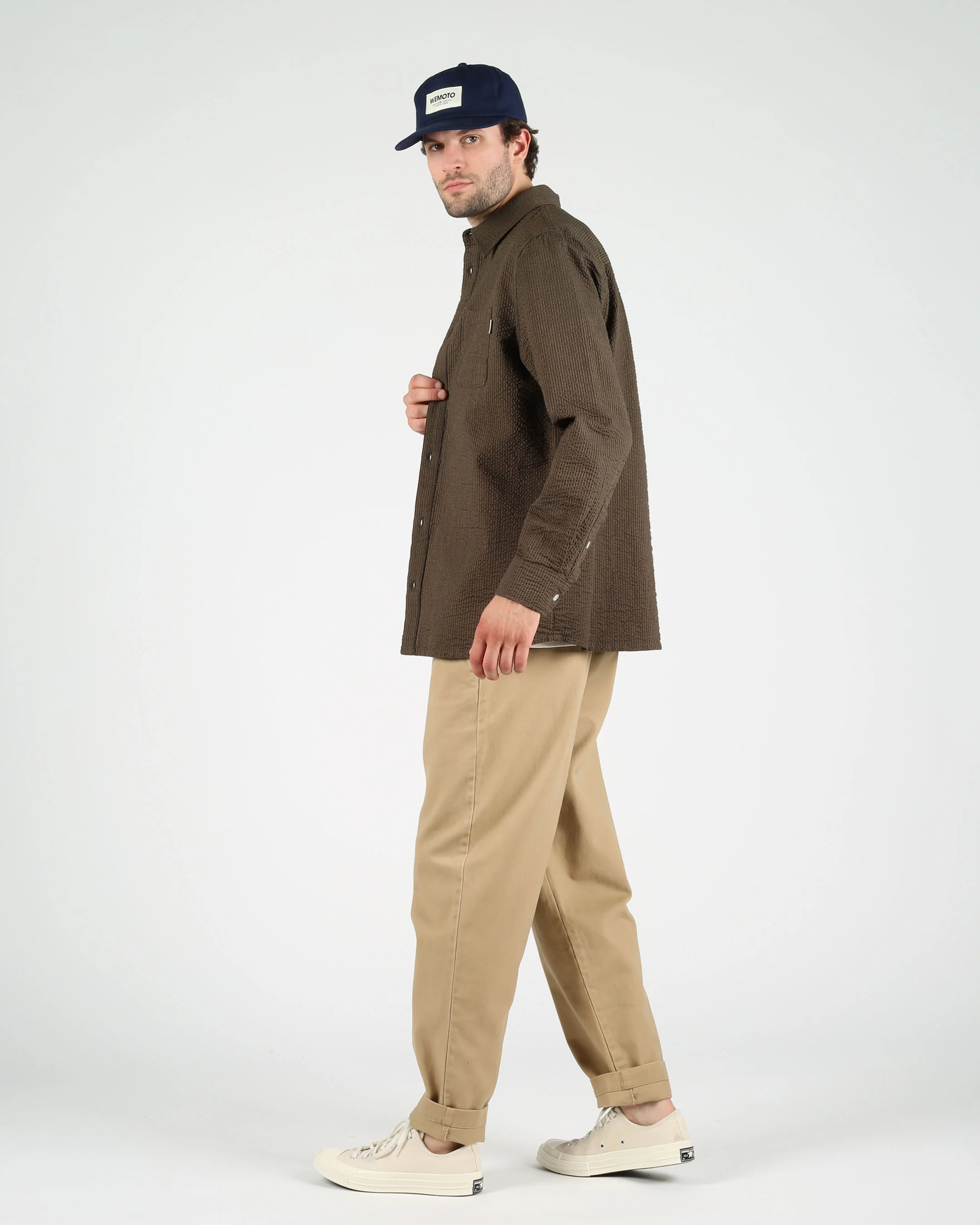 Cotton Seersucker Button Down Shirt - Image 7