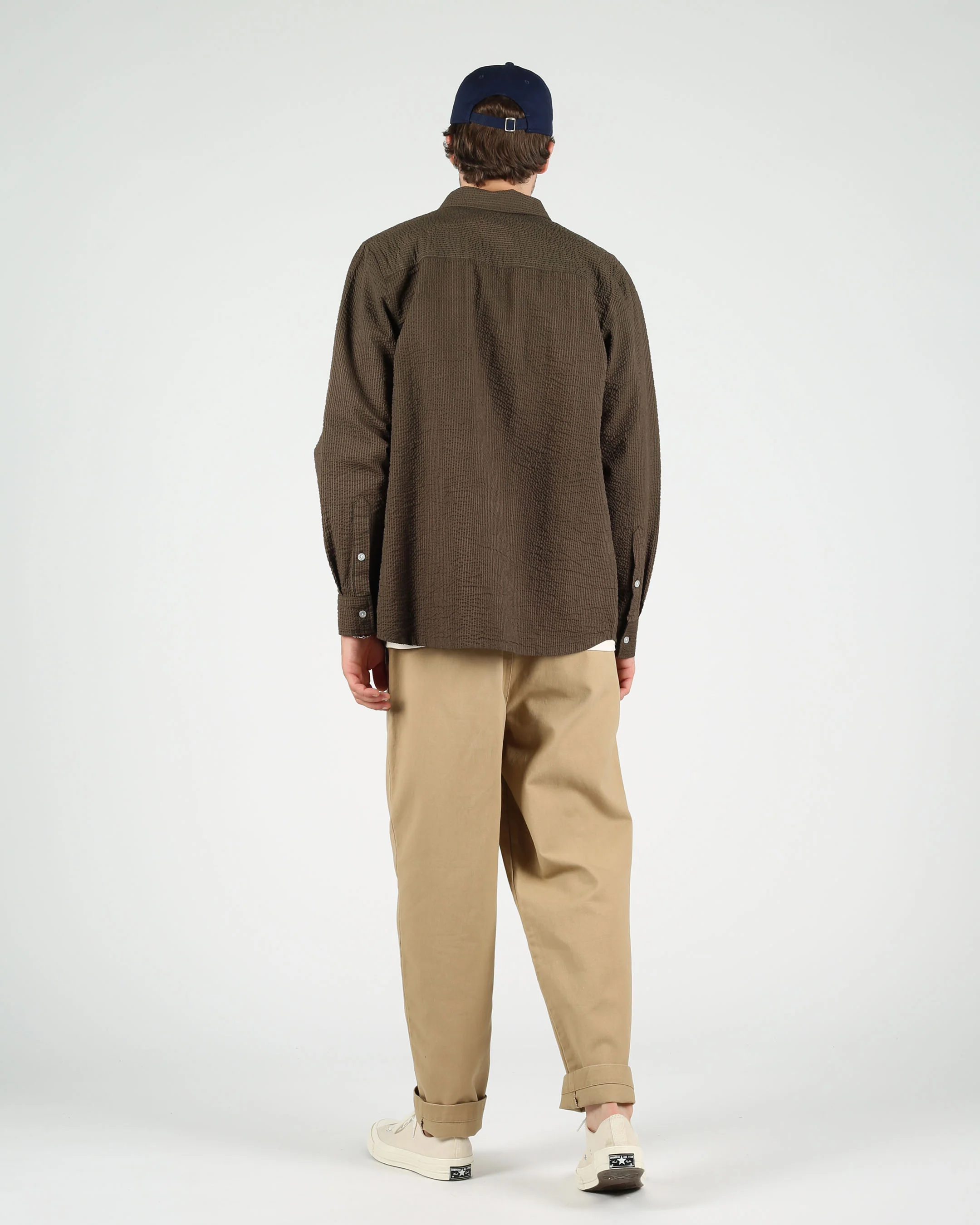 Cotton Seersucker Button Down Shirt - Image 8